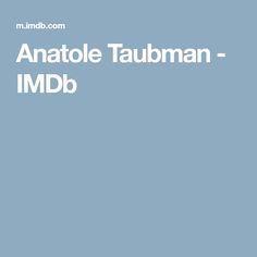 Anatole Taubman