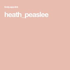 Heath Peaslee
