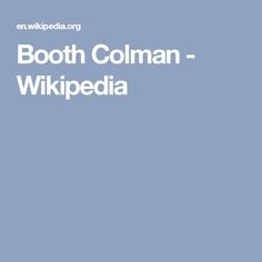 Booth Colman