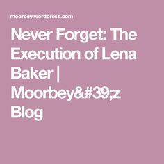 Lena Baker