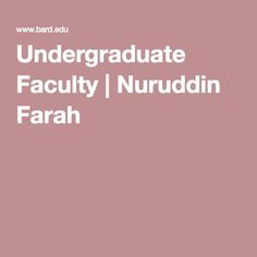 Nuruddin Farah