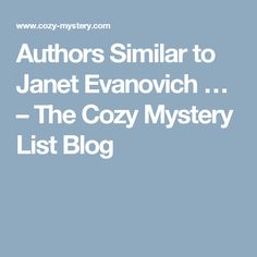 Janet Evanovich