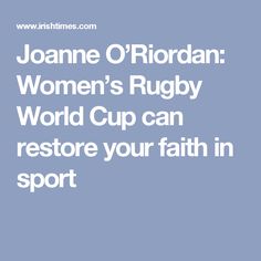 Joanne O'Riordan