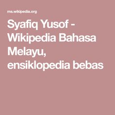 Syafiq Yusof