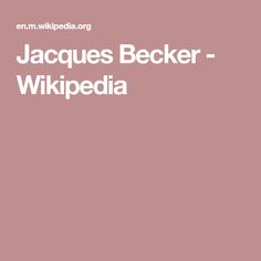 Jacques Becker