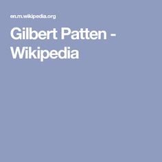 Gilbert Patten