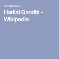 Harilal Gandhi