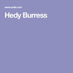 Hedy Burress