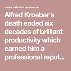 Alfred L. Kroeber