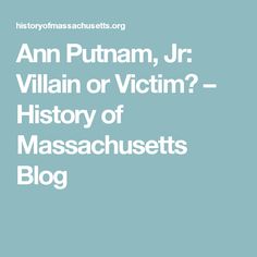 Ann Putnam