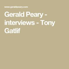 Gerald Peary
