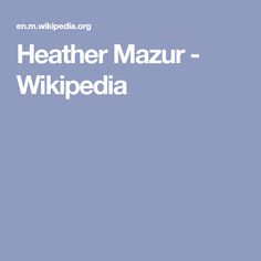 Heather Mazur