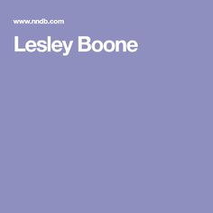Lesley Boone