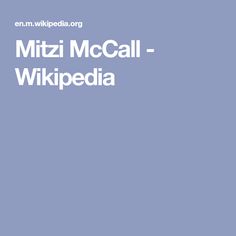 Mitzi McCall
