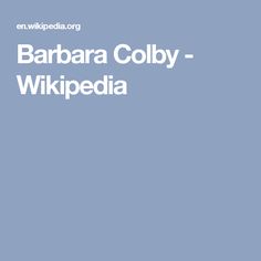 Barbara Colby