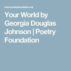 Georgia Douglas Johnson