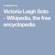Victoria Leigh Soto
