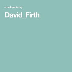 David Firth