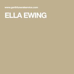 Ella Ewing