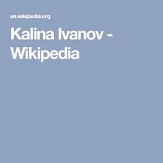 Kalina Ivanov