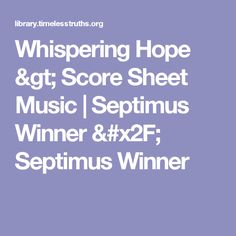 Septimus Winner