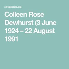 Colleen Dewhurst