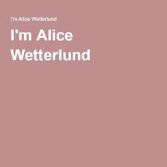 Alice Wetterlund