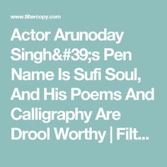 Arunoday Singh